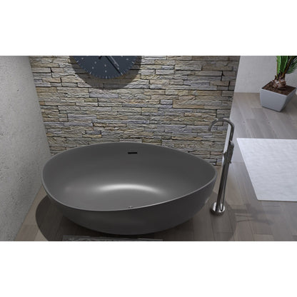 Castello USA Newport 71" Gray Freestanding Bathtub