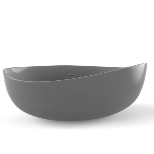 Castello USA Newport 71" Gray Freestanding Bathtub