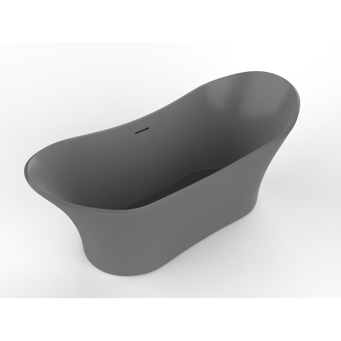 Castello USA Ocean 69" Gray Freestanding Bathtub