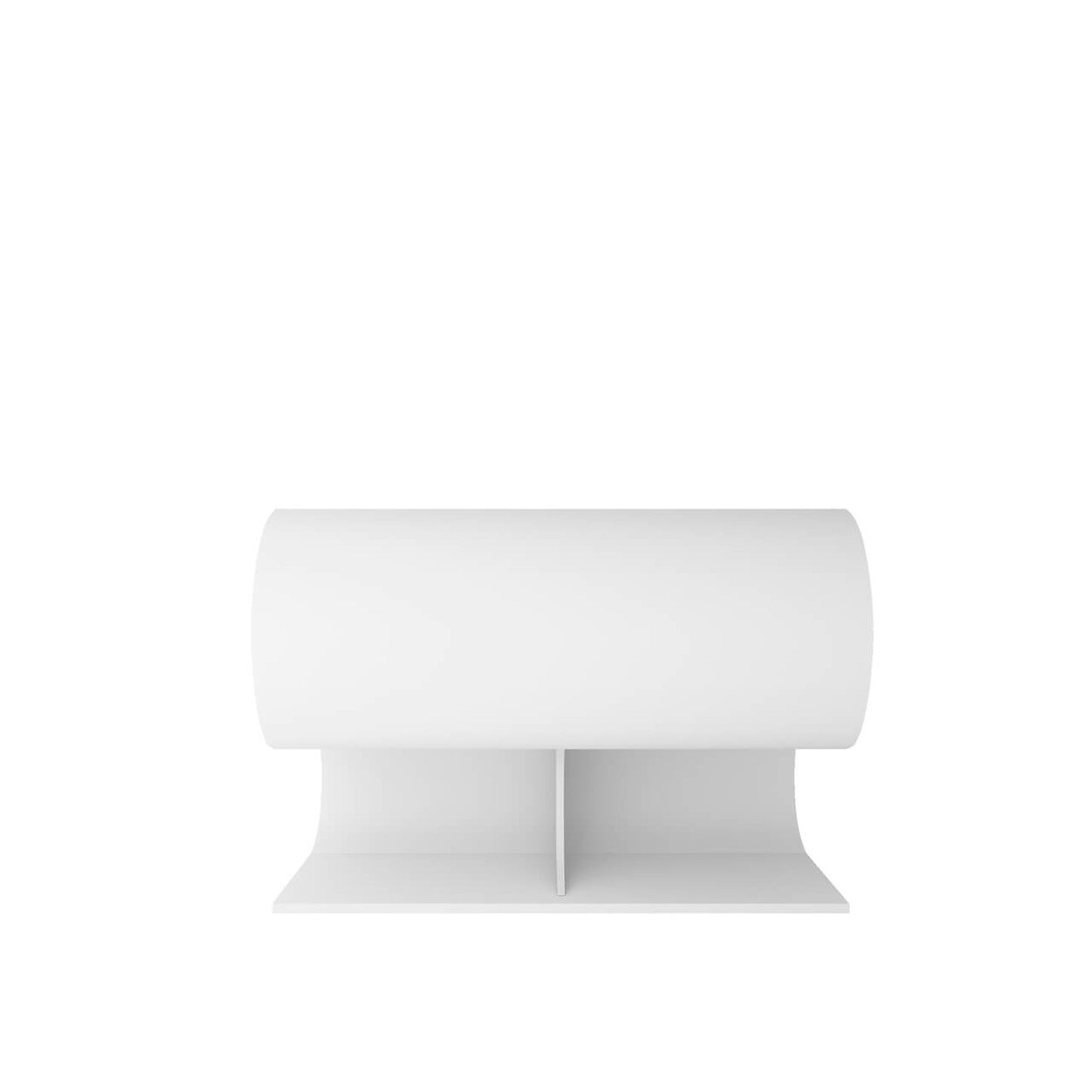 Castello USA Soprano 30" White S-Shaped Wall-Mounted Bathroom Sink