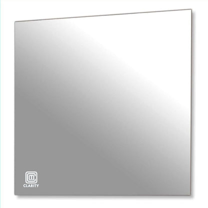 ClearMirror Clarity 12" x 12" Fog-Free Wall-Mount Shower Mirror With LED Touch Sensor and Heating Pad