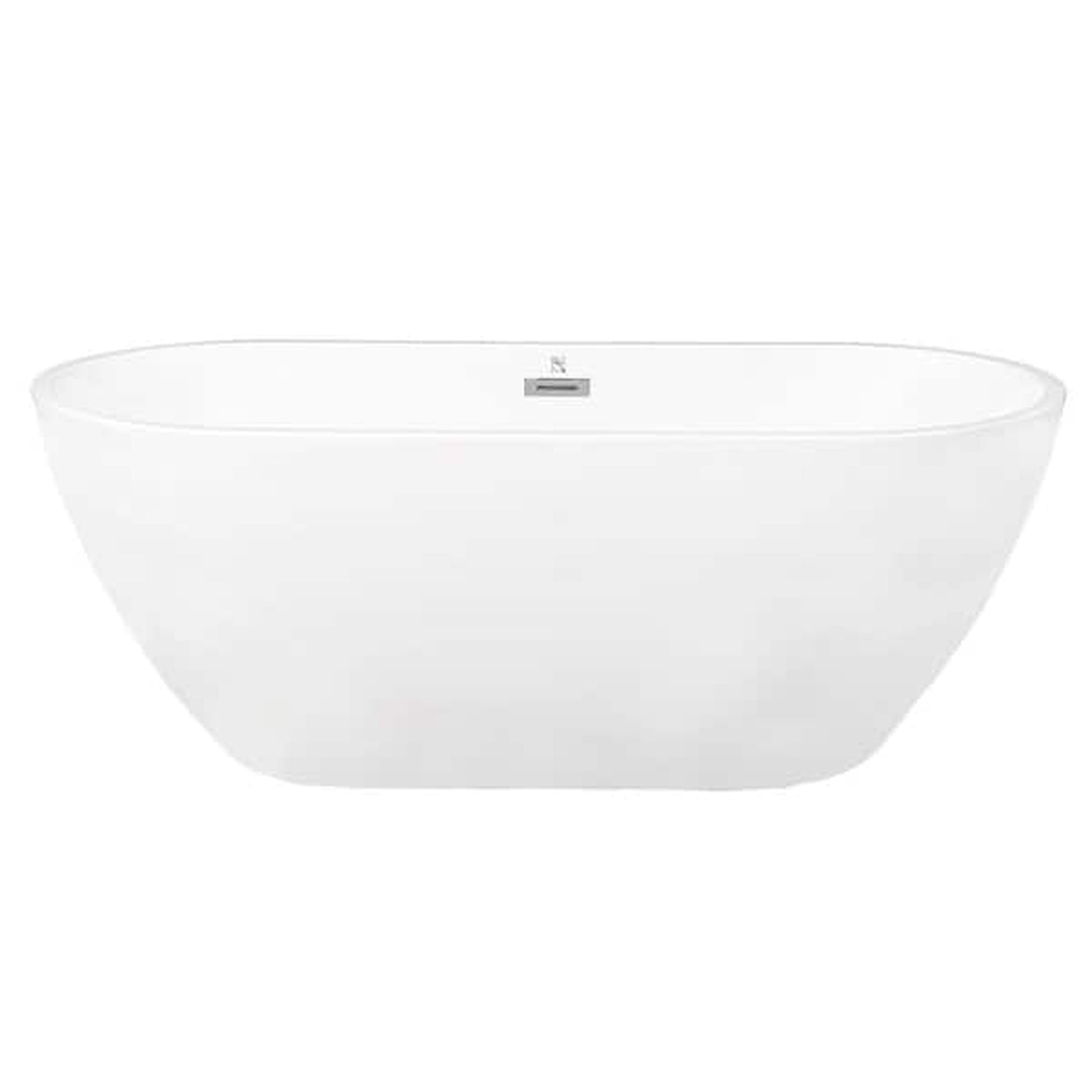 Clovis Goods Acrylic Freestanding 60" x 28.74" x 22.83" White Bathtub