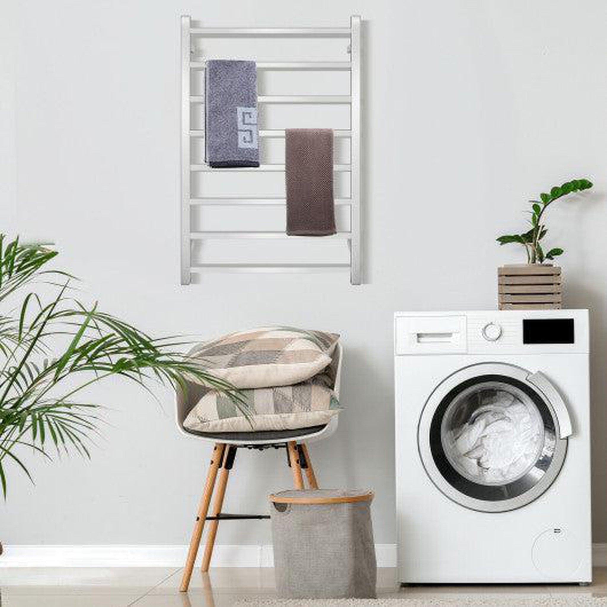 Drying clothes on heated best sale towel rail