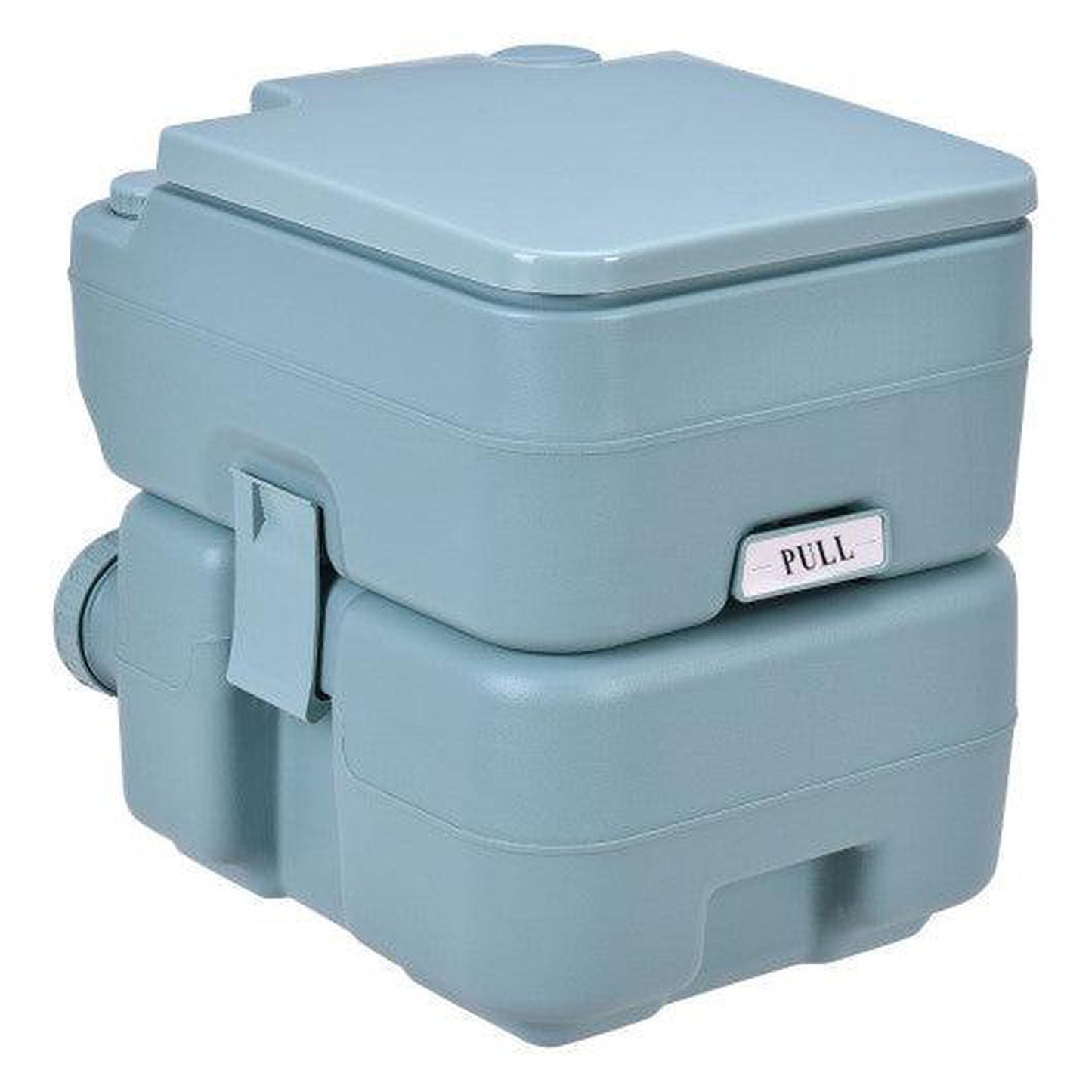 Costway 5 Gallon Green 20 L Outdoor / Indoor Potty Commode Portable Flush Toilet