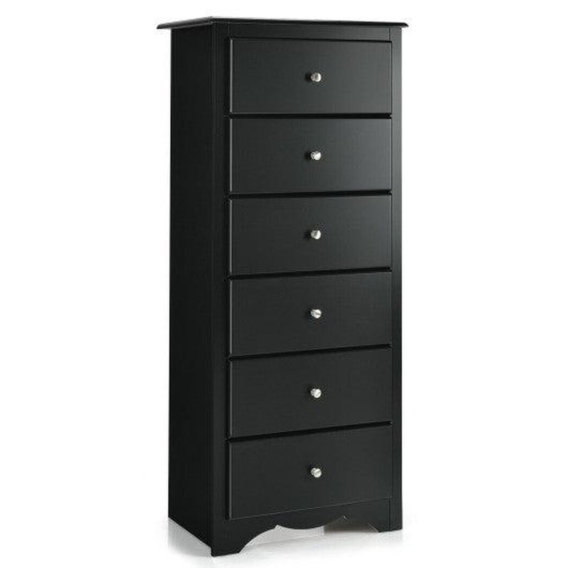 Costway 6-Drawer Black Chest Dresser Clothes Storage Bedroom Furniture  US  Bath Store