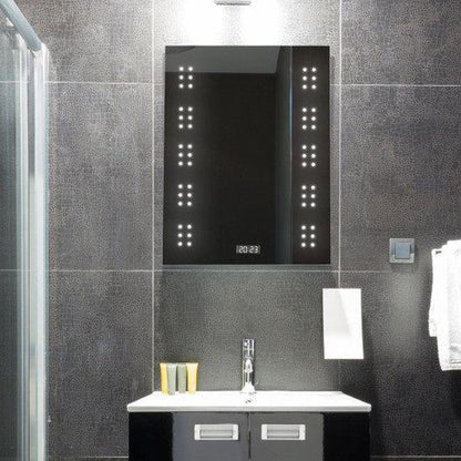 Costway Bathroom Illuminated Mirror with LED Lights + Demister