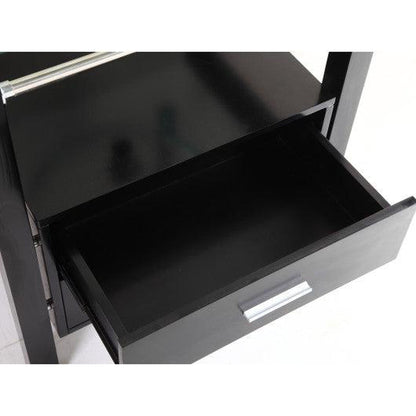 Costway Modern 28" Bathroom Tempered Clear Glass Vessel Sink & Vanity Cabinet with Faucet