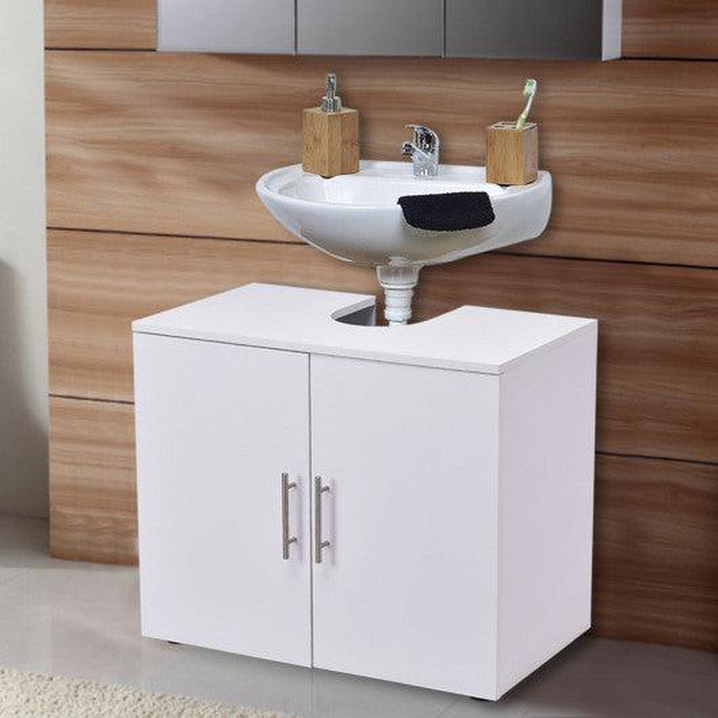 Costway Non Pedestal Under Sink Bathroom Storage Vanity