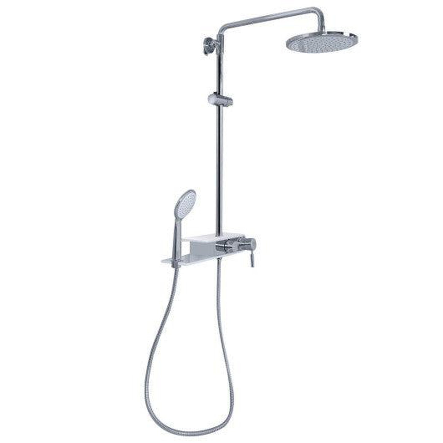 Costway Stainless Steel Panel Rainfall Shower Column with Hand Shower