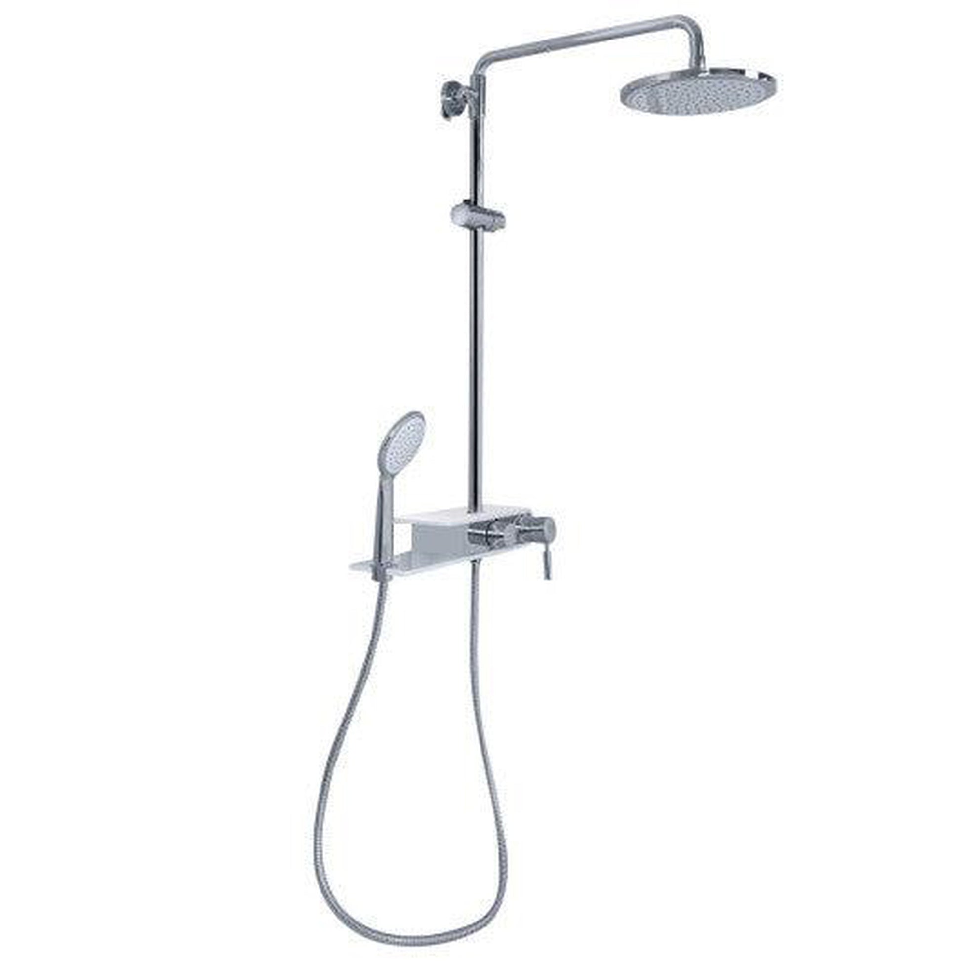 Costway Stainless Steel Panel Rainfall Shower Column with Hand Shower