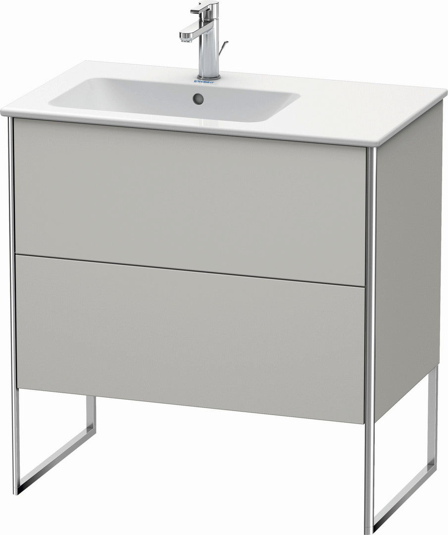 Duravit XSquare 32" Concrete Gray Two Drawer Floorstanding Vanity Unit (XS445000707)