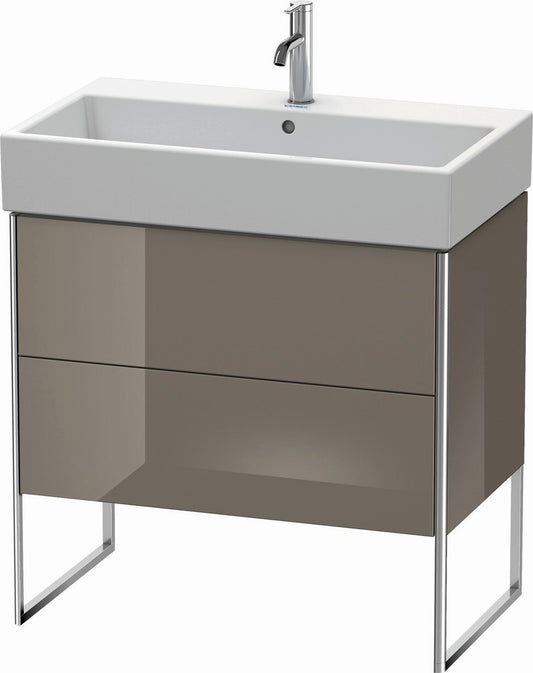 Duravit XSquare 31" Flannel Gray Two Drawer Floorstanding Vanity Unit (XS447508989)