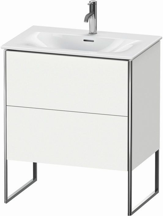 Duravit XSquare 28" White Matt Two Drawer Floorstanding Vanity Unit (XS452301818)