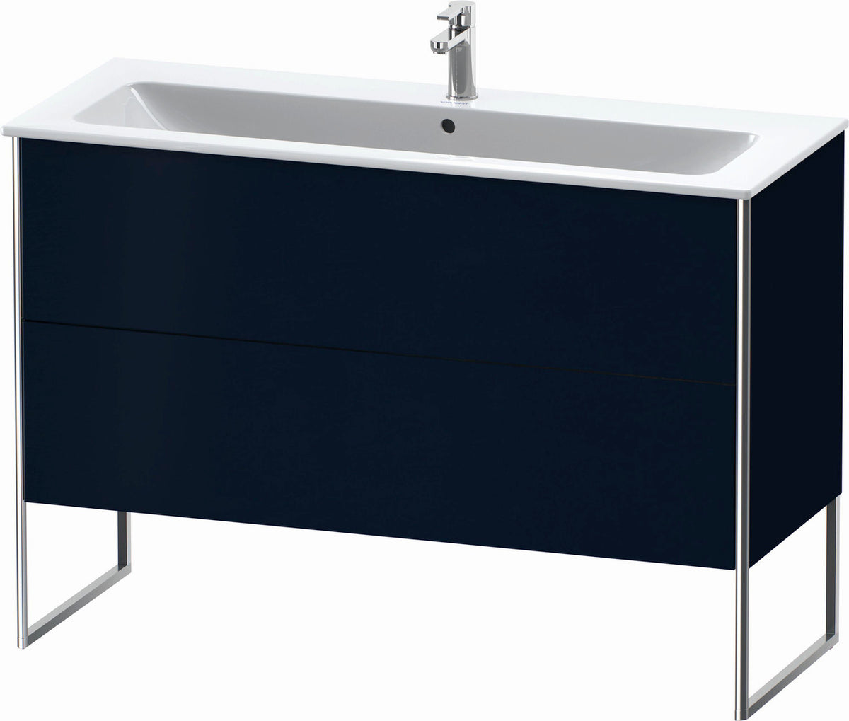 Duravit XSquare 48" Midnight Blue Two Drawer Floorstanding Vanity Unit (XS444809898)