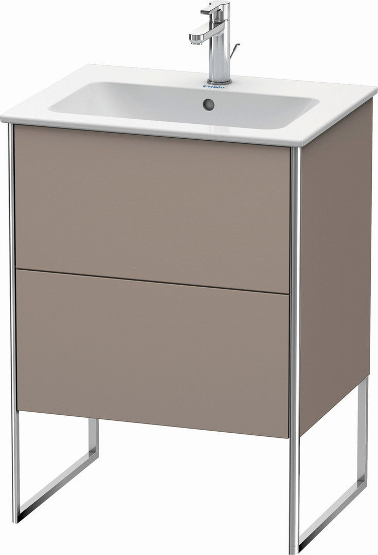 Duravit XSquare 24" Basalt Two Drawer Floorstanding Vanity Unit (XS444504343)