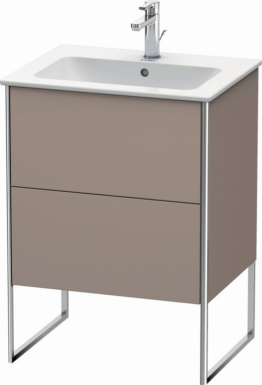 Duravit XSquare 24" Basalt Two Drawer Floorstanding Vanity Unit (XS444504343)