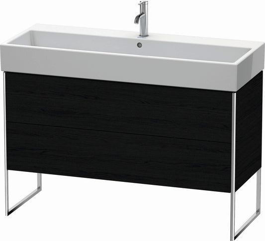 Duravit XSquare 47" Oak Black Two Drawer Floorstanding Vanity Unit (XS447701616)