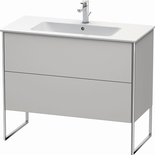 Duravit XSquare 40" Nordic White Two Drawer Floorstanding Vanity Unit (XS444703939)