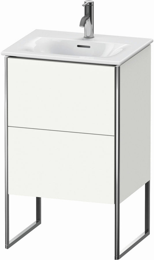 Duravit XSquare 20" White Satin Matt Two Drawer Floorstanding Vanity Unit (XS452103636)