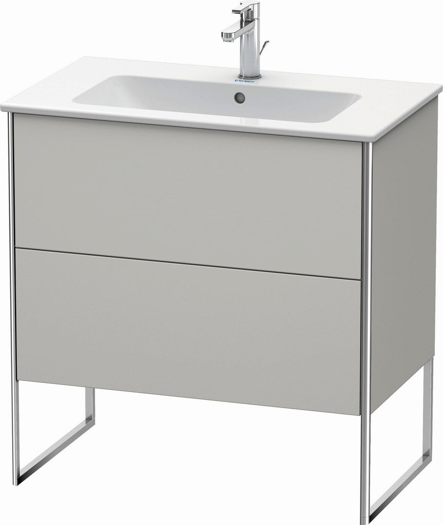 Duravit XSquare 32" Concrete Gray Two Drawer Floorstanding Vanity Unit (XS444600707)