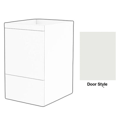 DM Bath 18" Toffee Maple Stain Storage Cabinet Attachment with Slab Door Style