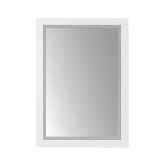 DM Bath 24" x 40" Dark Teal Finish Wood Frame Beveled Edge Mirror