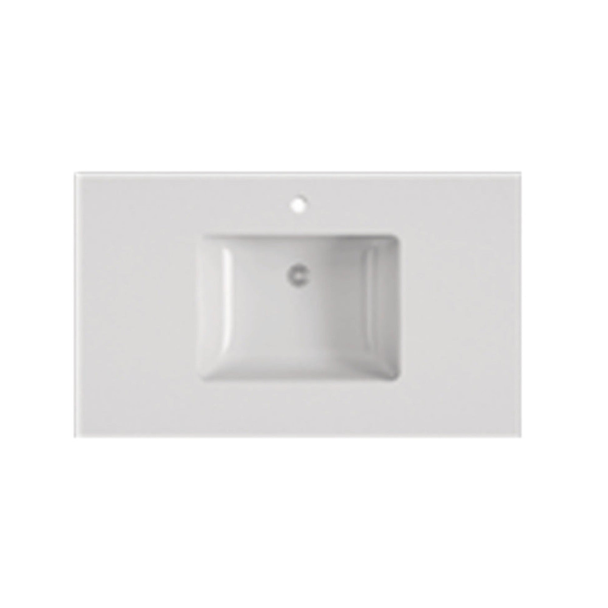 DM Bath 37" Grey Expo Quartz Countertop with OXFORD Undermount Sink
