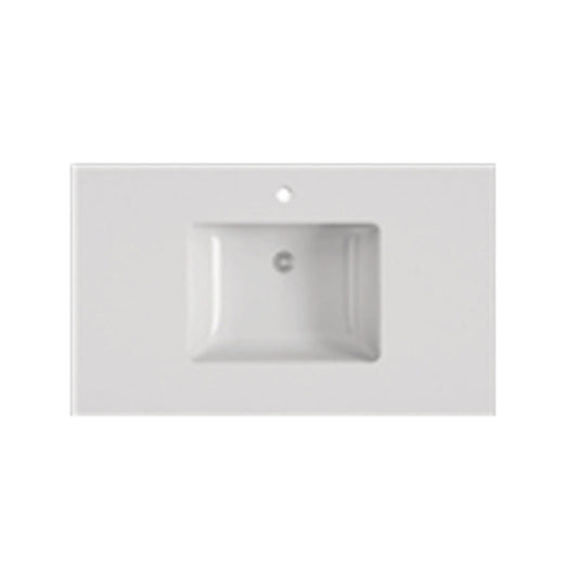 DM Bath 37" Tranquility Quartz Countertop with OXFORD Undermount Sink