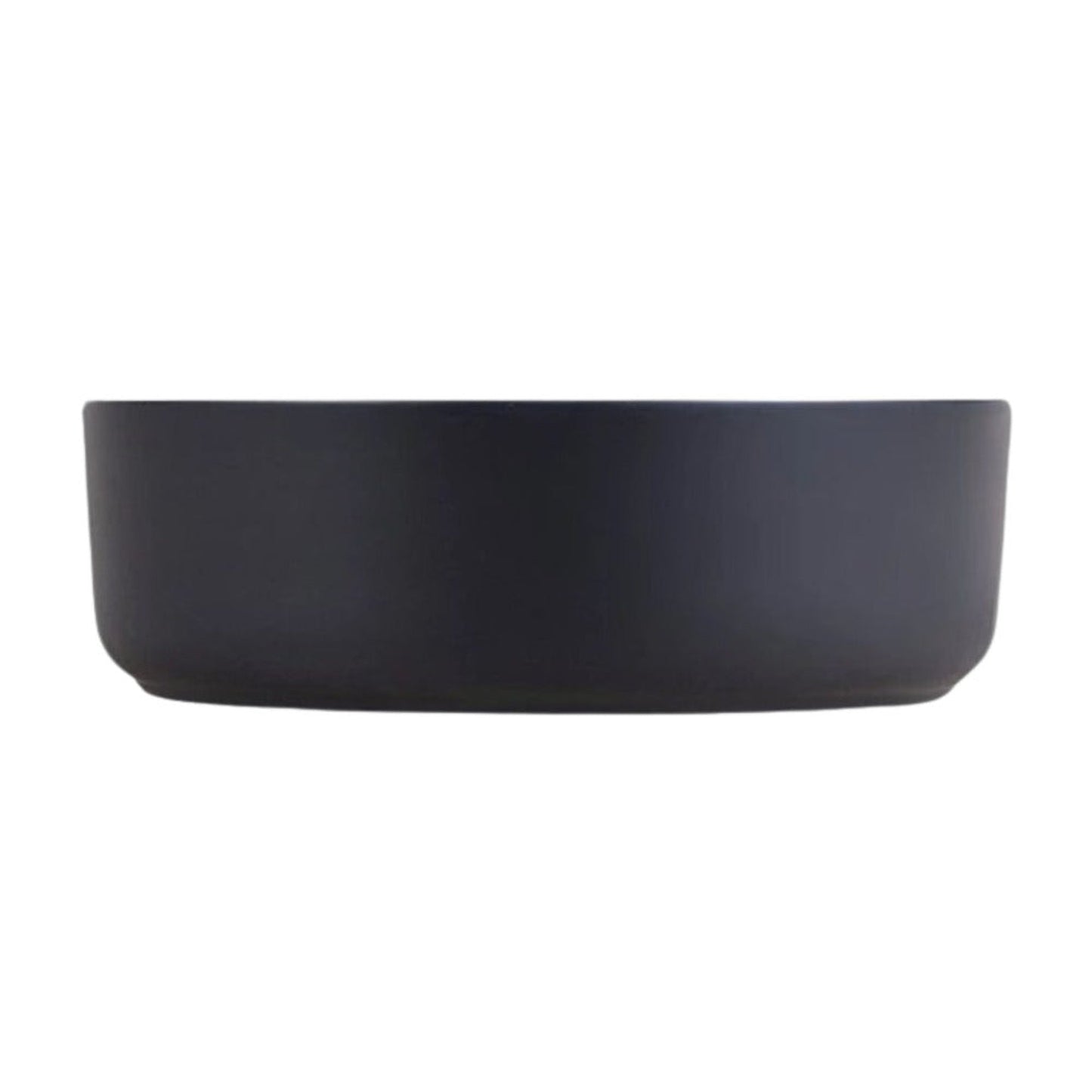 DM Bath ARI 14" Black Flat Circular Vessel Sink