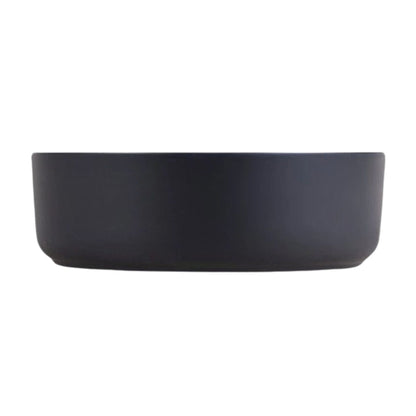 DM Bath ARI 14" Black Flat Circular Vessel Sink