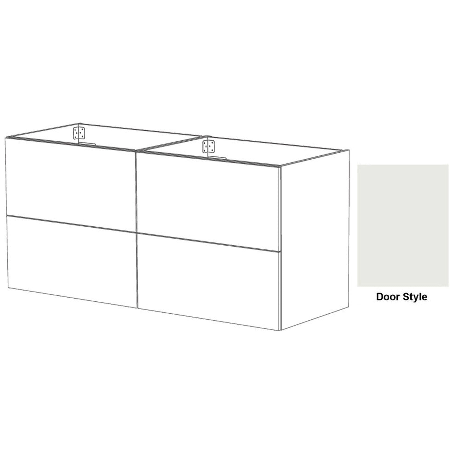 DM Bath MAX Combo 72" Toffee Maple Stain Floating Bathroom Vanity Modular Set with Slab Door Style