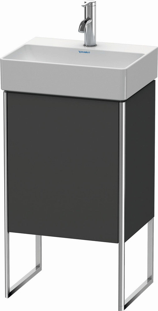Duravit XSquare 17" Graphite One Door Floorstanding Vanity Unit (XS4441L4949)