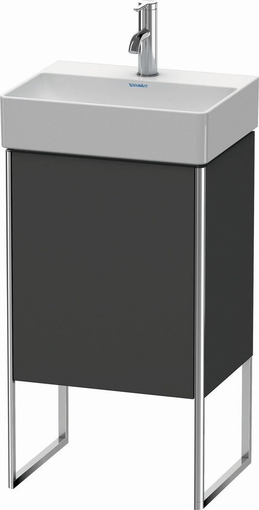 Duravit XSquare 17" Graphite One Door Floorstanding Vanity Unit (XS4441L4949)