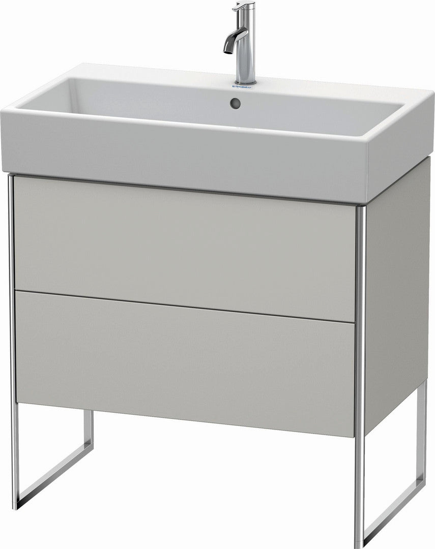 Duravit XSquare 31" Concrete Gray Two Drawer Floorstanding Vanity Unit (XS447500707)