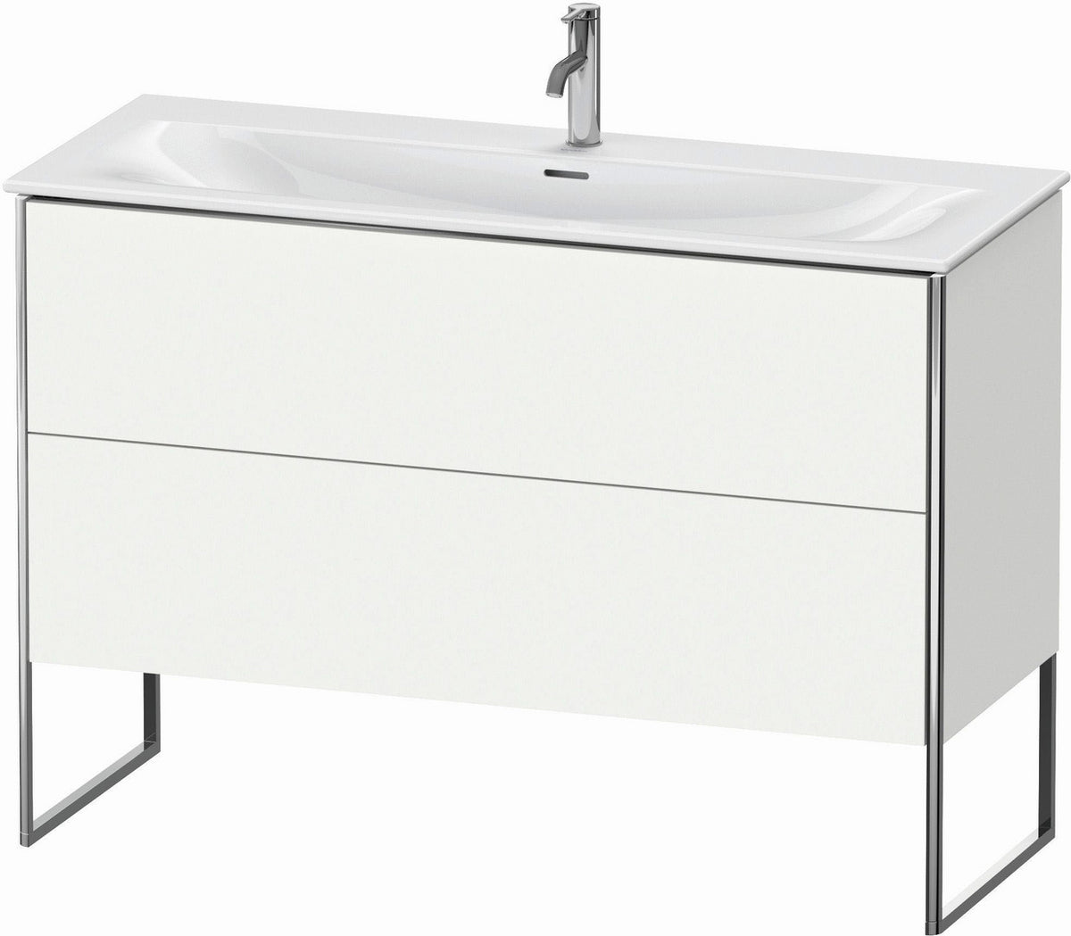 Duravit XSquare 48" White Matt Two Drawer Floorstanding Vanity Unit (XS452601818)