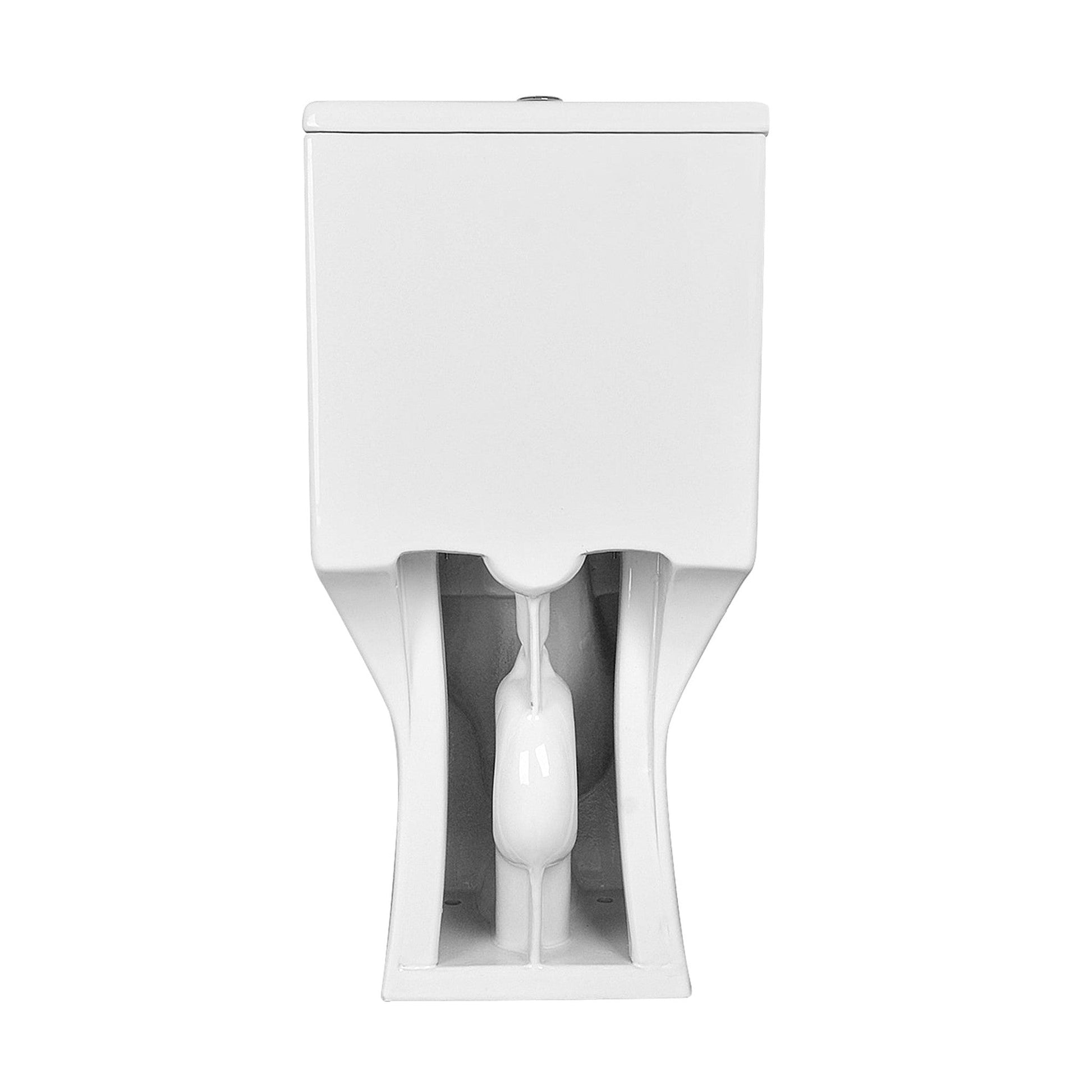 DeerValley Ace 30" Dual-Flush Rectangular White One-Piece Toilet With Soft Closing Seat