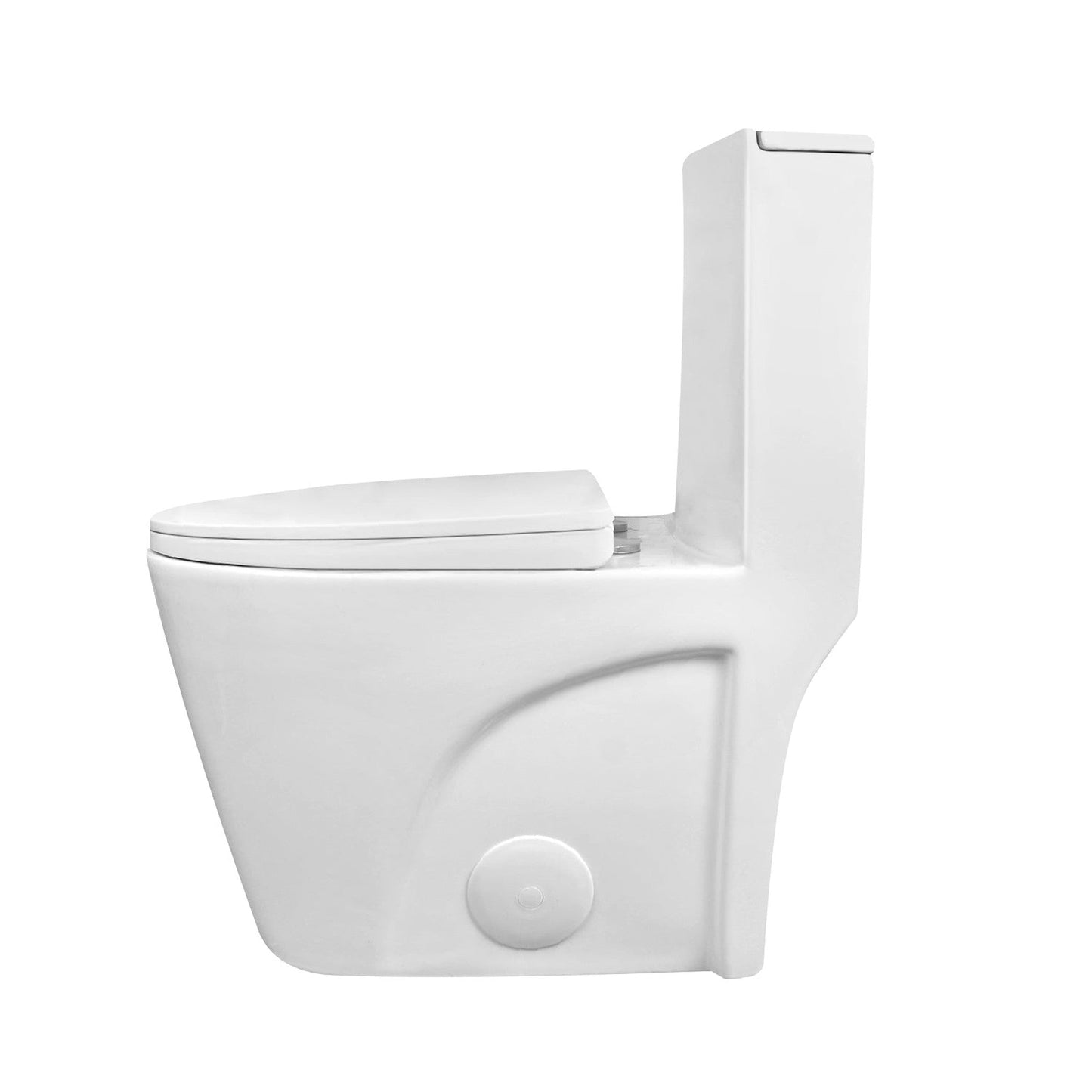 DeerValley Ace 31" Dual-Flush Elongated White One-Piece Toilet With Soft Closing Seat