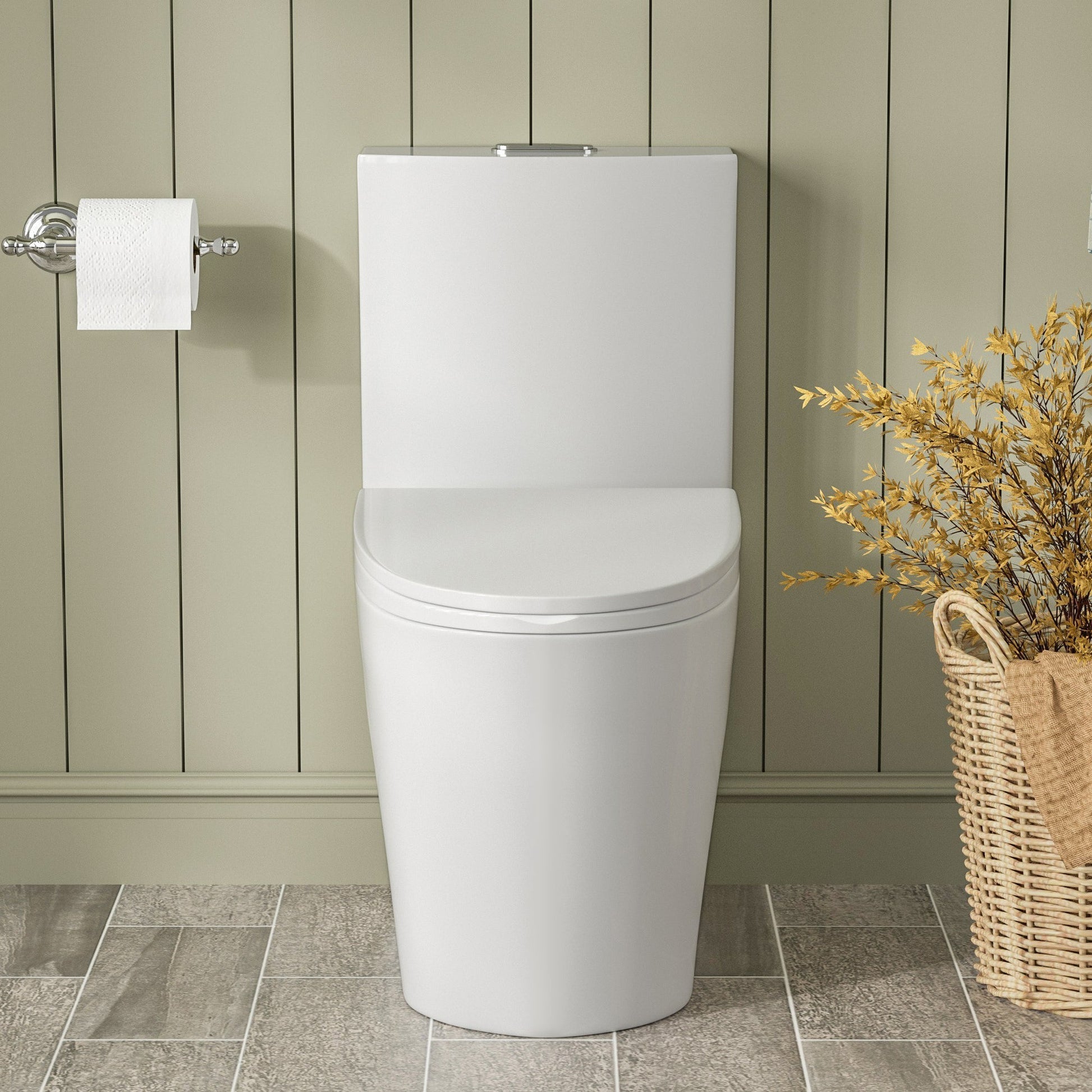 DeerValley Ace DV-1F52102 1.6 GPF Dual-Flush Elongated White One-Piece Toilet