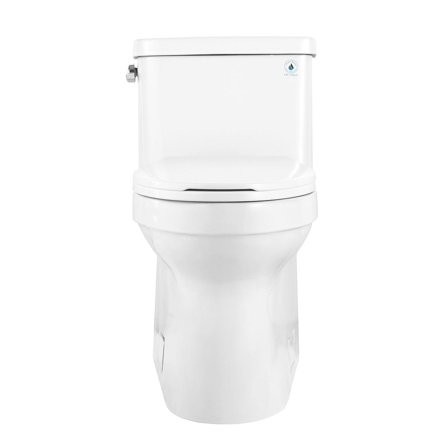 DeerValley Apex 1.28 GPF Tornado Single-Flush Elongated White Comfort Height One-Piece Toilet With Soft Closing Seat