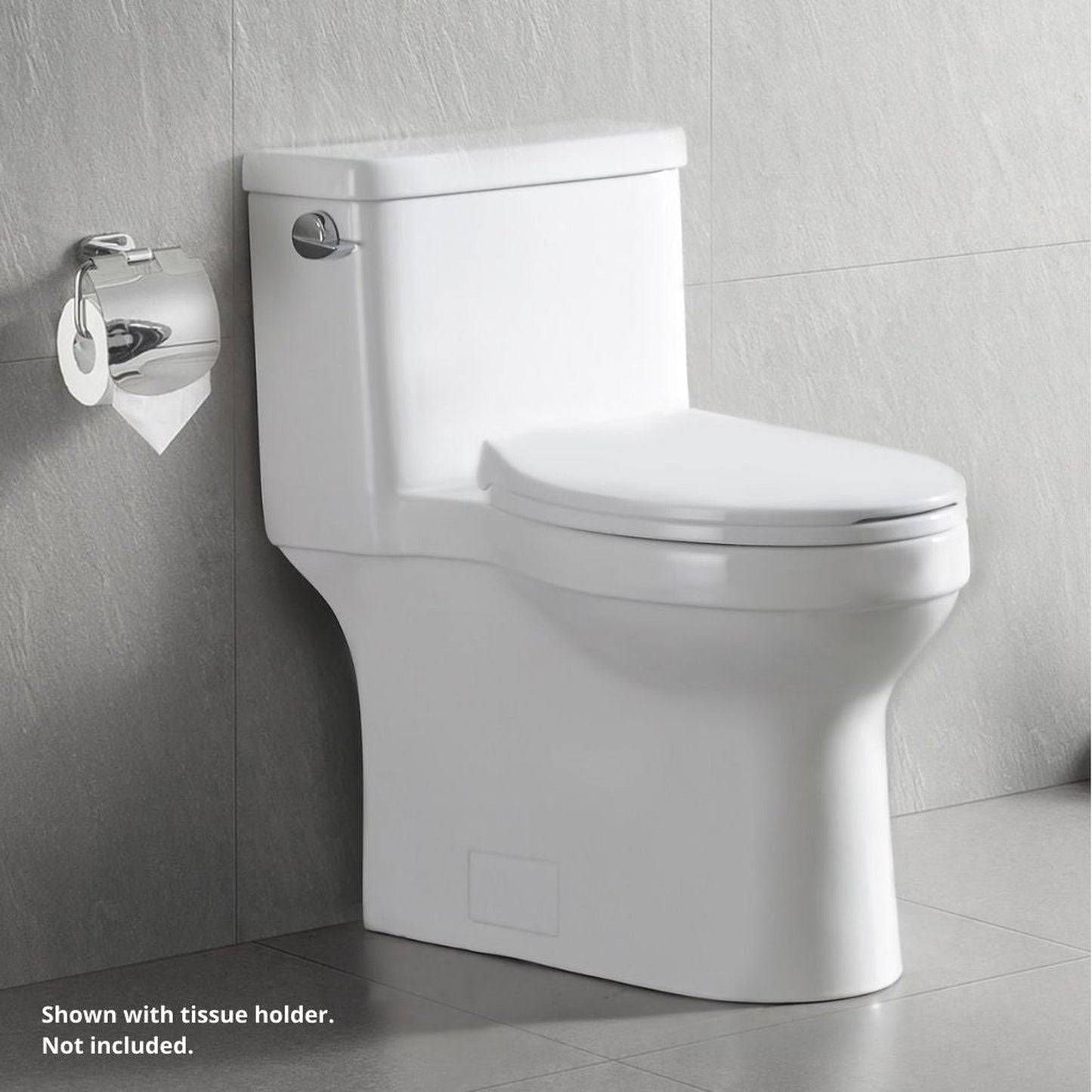 DeerValley Apex 1.28 GPF Tornado Single-Flush Elongated White Comfort Height One-Piece Toilet With Soft Closing Seat