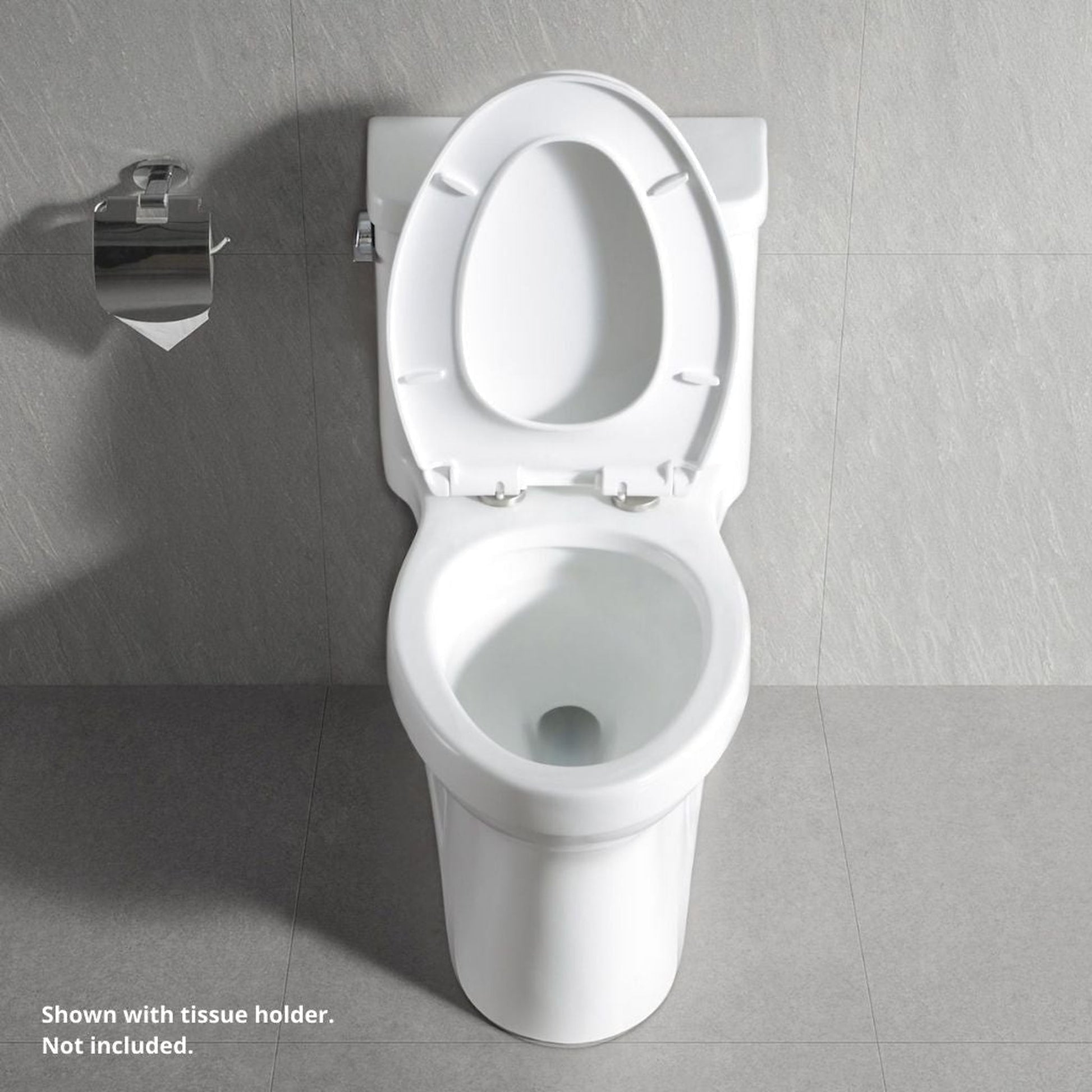 DeerValley Apex 1.28 GPF Tornado Single-Flush Elongated White Comfort Height One-Piece Toilet With Soft Closing Seat