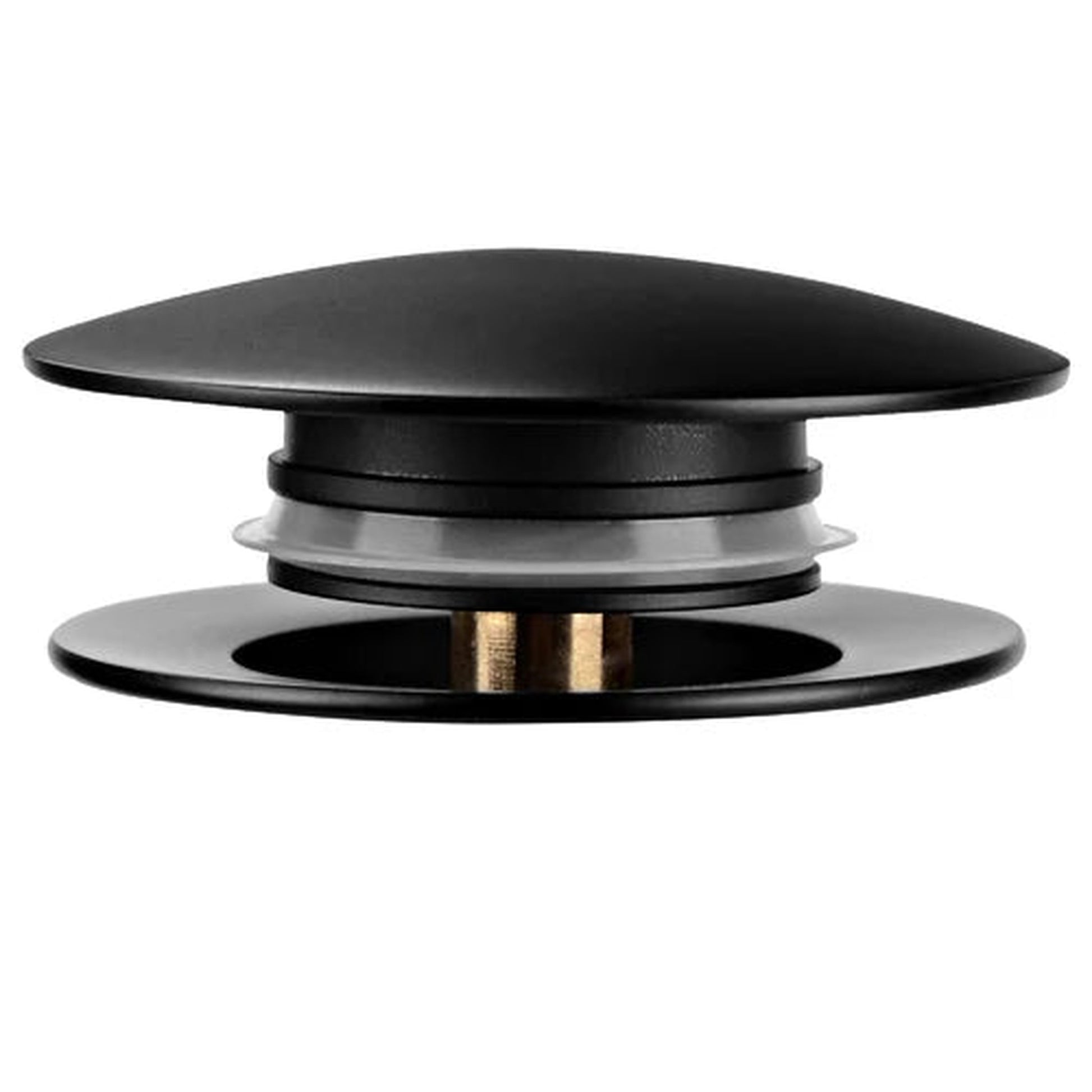 DeerValley Black Pop-Up Bathroom Sink Drain