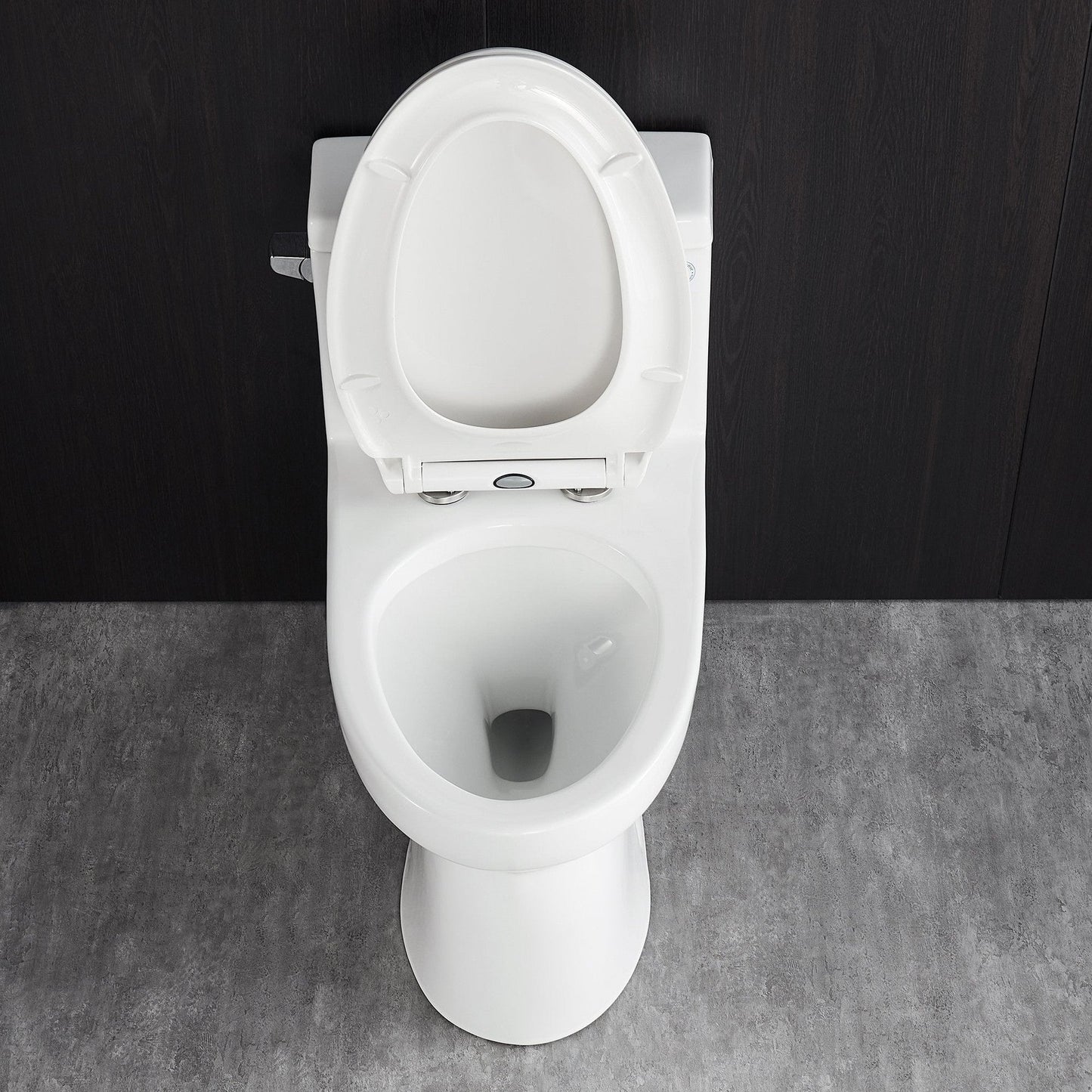 DeerValley Concord 12" Rough-in Single-Flush Elongated White One-Piece Toilet With Soft Closing Seat