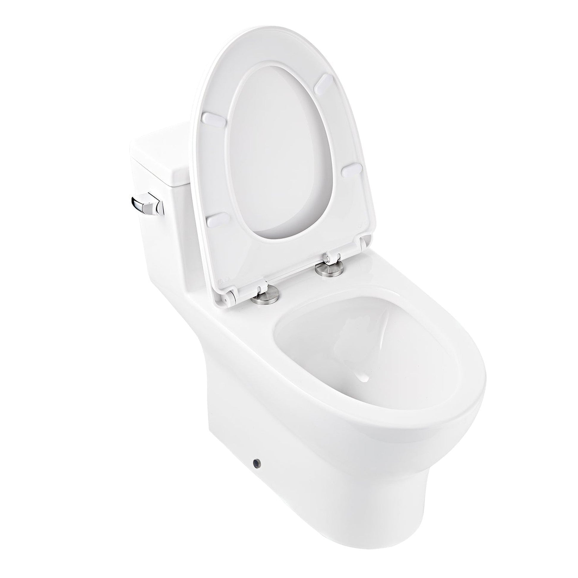 DeerValley Concord 1.28 GPF Single-Flush Elongated White One-Piece Toilet With Soft Closing Seat