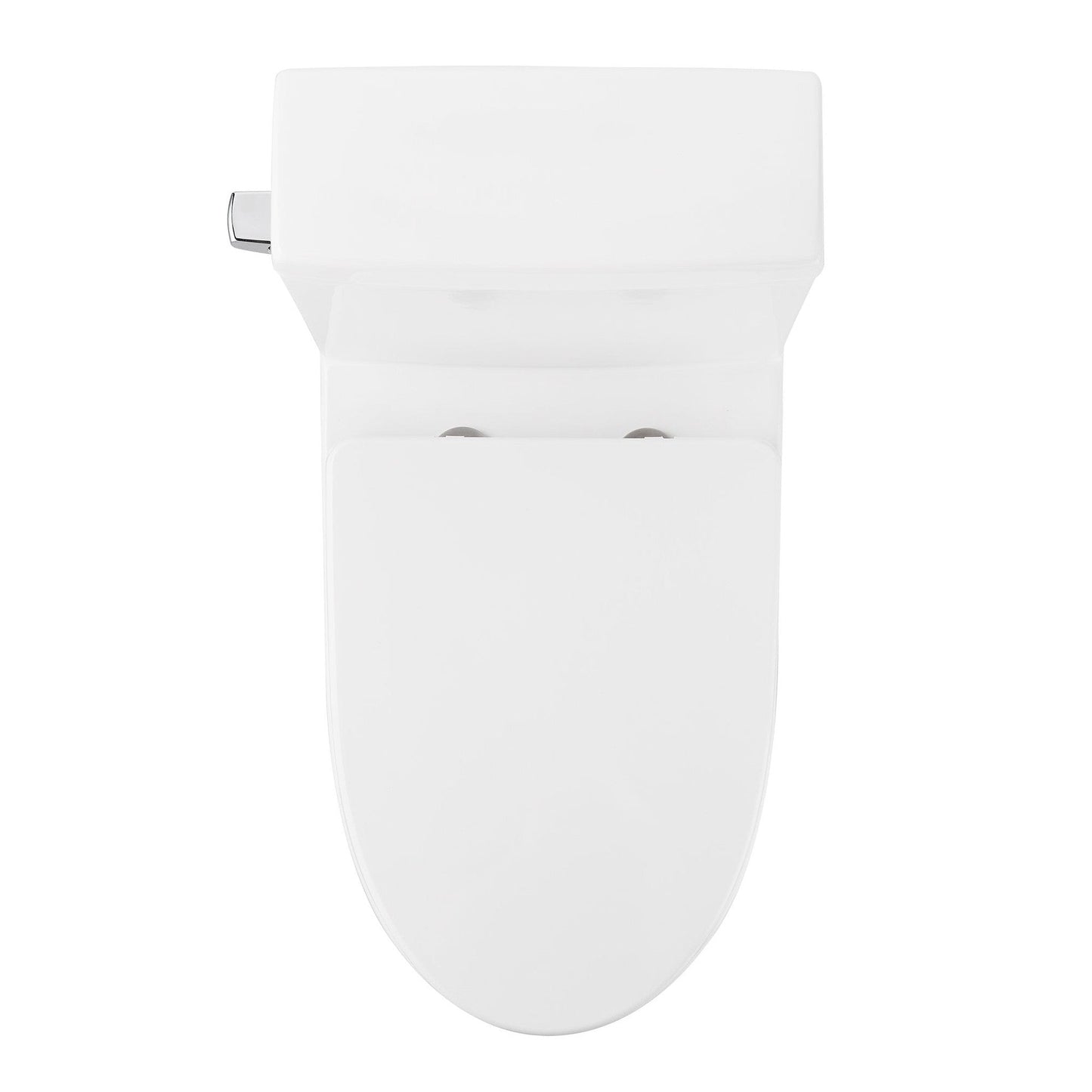 DeerValley Concord 1.28 GPF Single-Flush Elongated White One-Piece Toilet With Soft Closing Seat