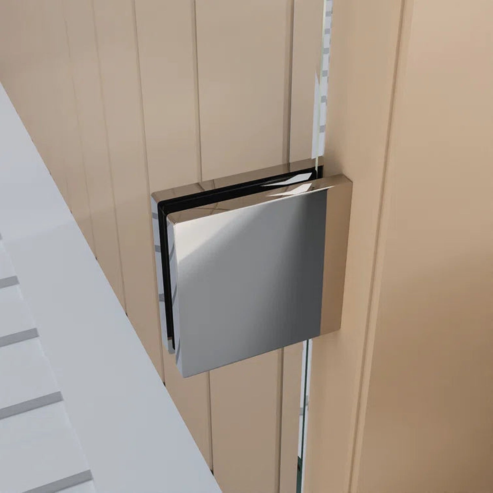 DeerValley Concord 56" Rectangular Single Sliding Frameless Shower Door With Chrome Hardware
