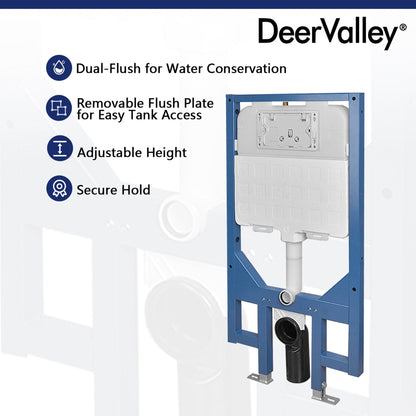 DeerValley DV-1C0087 Concealed In-Wall Toilet Tank (Fit With DV-1F0069/DV-1F0070)