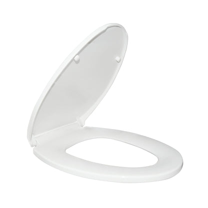 DeerValley DV-F068S11 Quick-Release Soft-Close Elongated White Plastic Polypropylene Toilet Seat (Fit with DV-1F52816/DV-1F52828/DV-1F52829 )