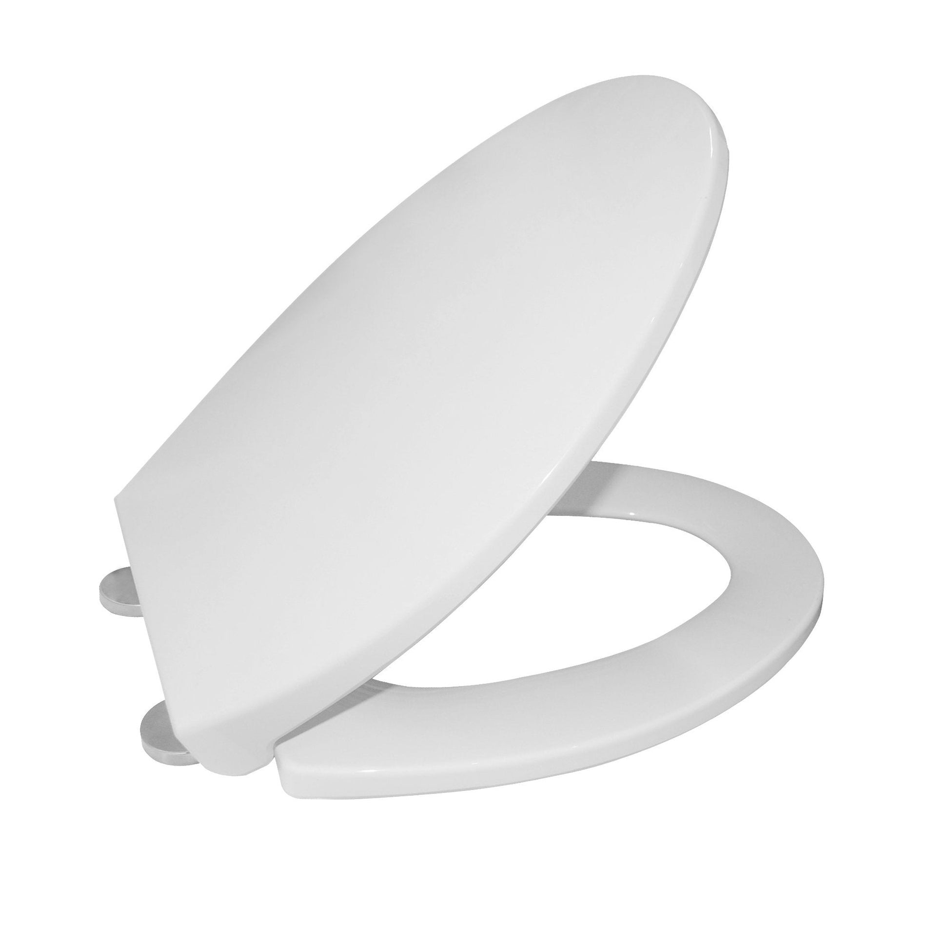 DeerValley DV-F068S11 Quick-Release Soft-Close Elongated White Plastic Polypropylene Toilet Seat (Fit with DV-1F52816/DV-1F52828/DV-1F52829 )