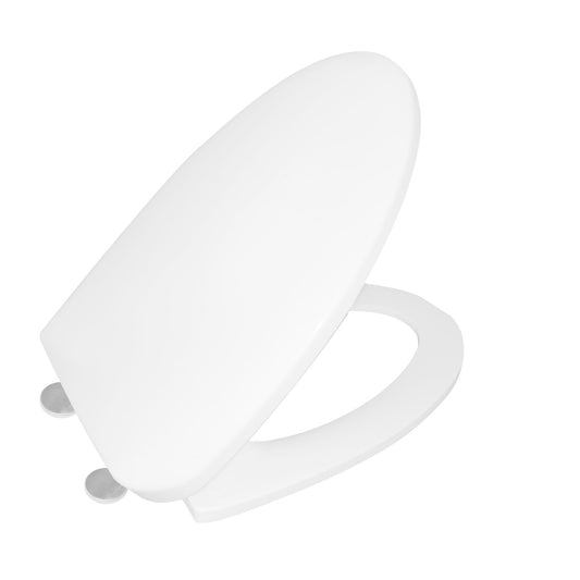 DeerValley DV-F627S11 Elongated White Plastic Polypropylene Toilet Seat (Fit with DV-1F52627)